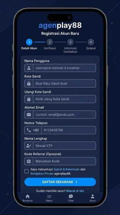 Panduan Lengkap Registrasi Akun Agenplay88