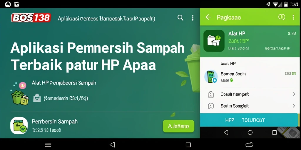 Antarmuka BOS138 yang bersih dan sederhana saat digunakan untuk pembersihan sampah.