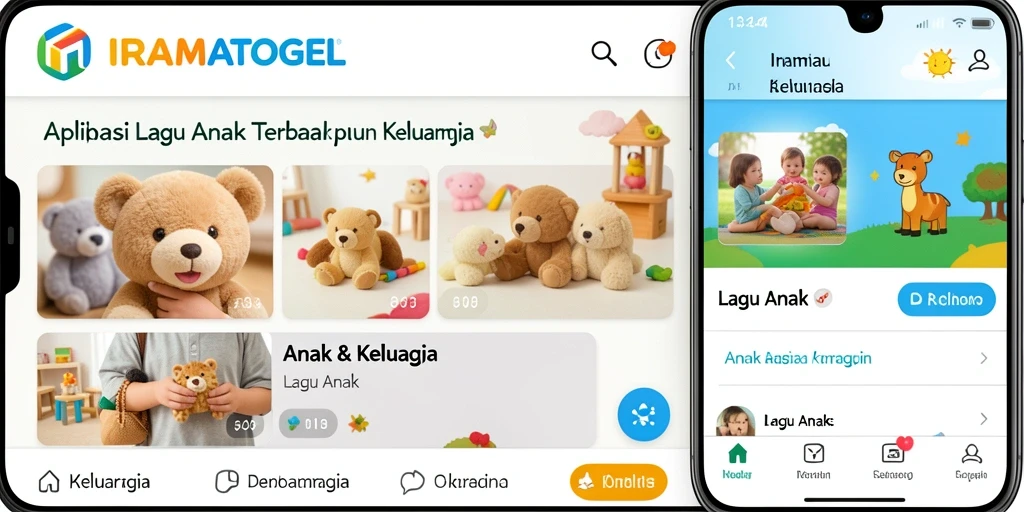 Tampilan antarmuka aplikasi IRAMATOGEL yang menarik untuk anak-anak.